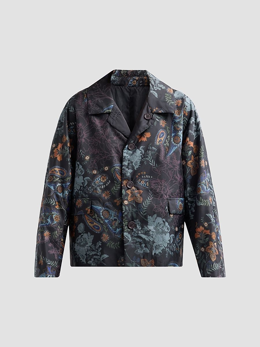 Johnny Was Women's Solana Lightweight Packable Reversible Puffer Jacket - Solana Scarf - Size XS