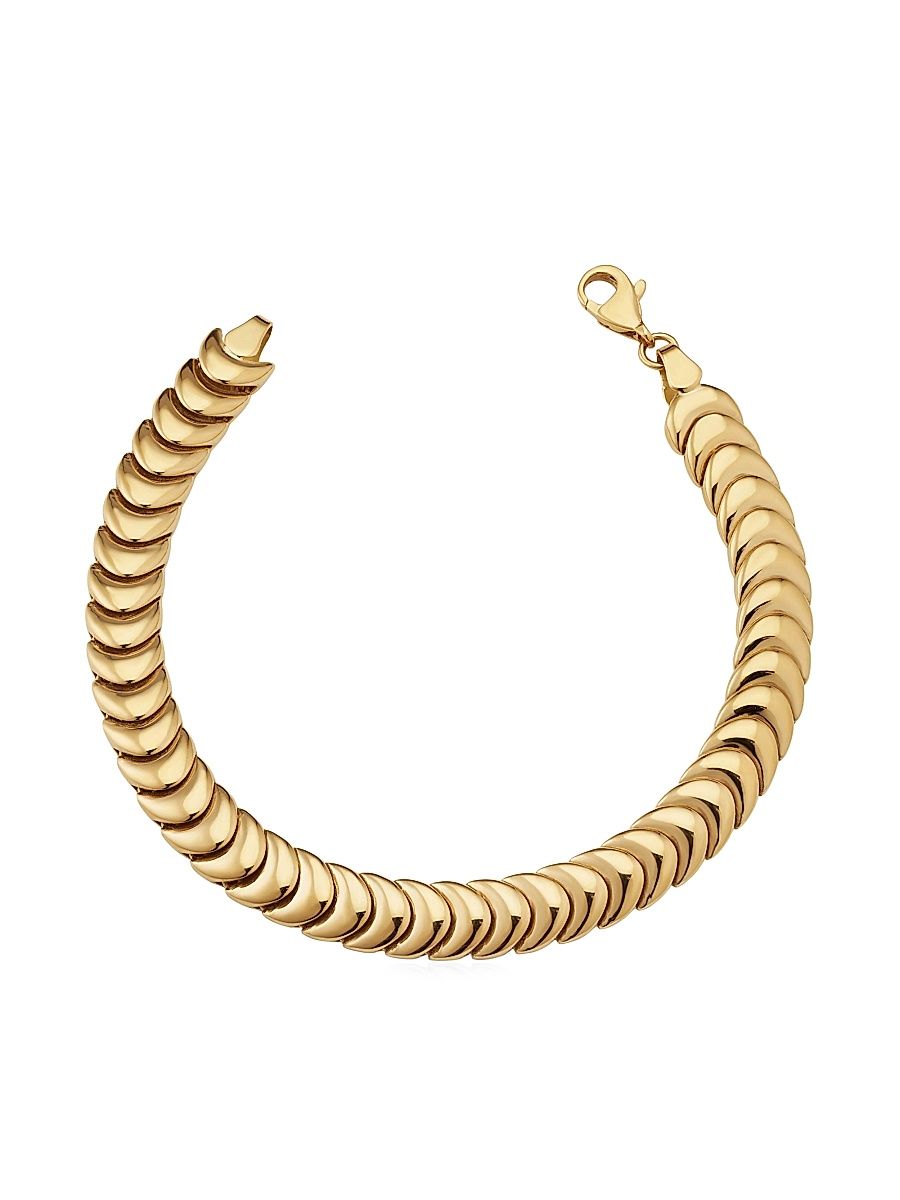 Women's 14K Yellow Gold Cobra Bracelet - Gold - Size 7
