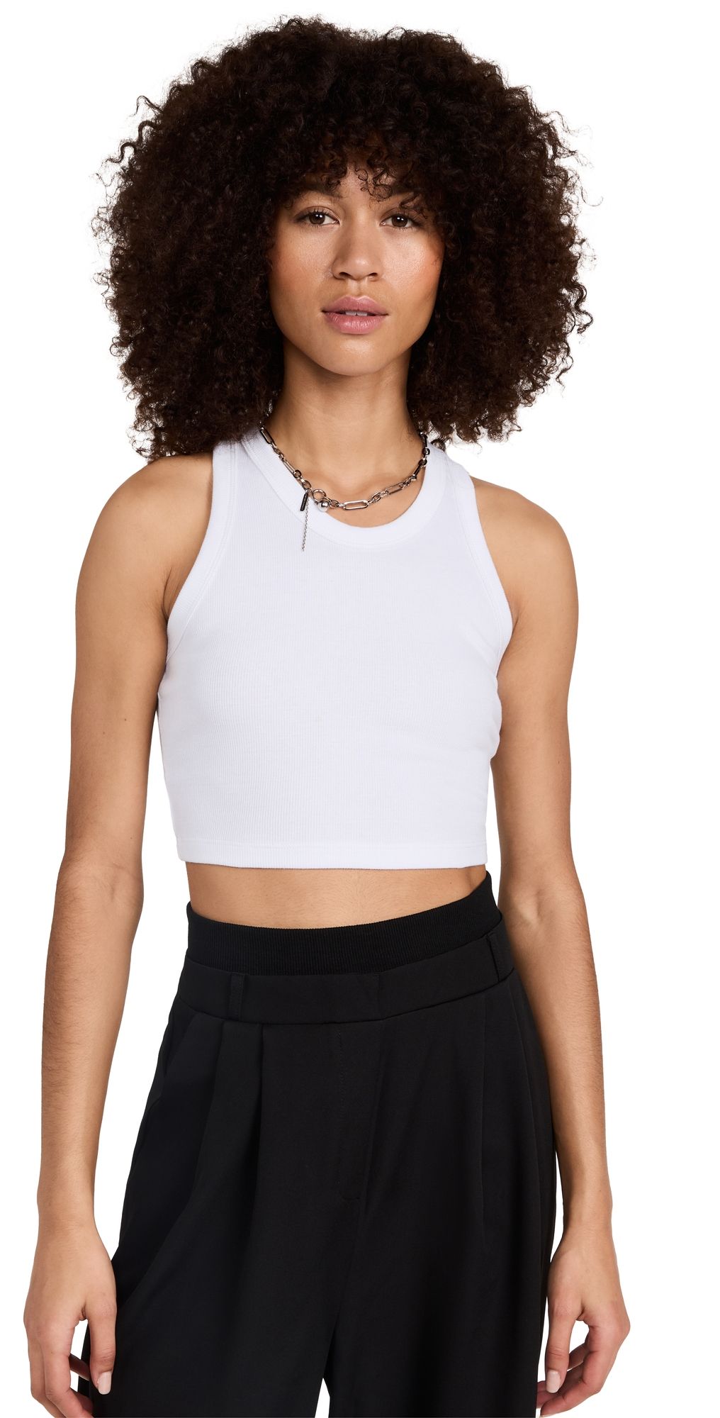 Leset Kelly Racerback Tank White M