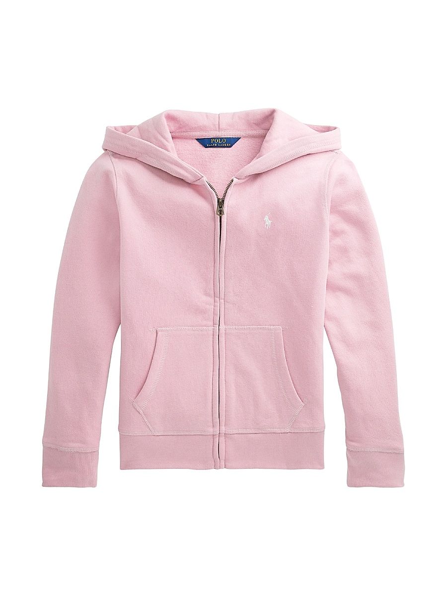 Girl's Fleece Zip Hoodie - Hint Of Pink - Size 16