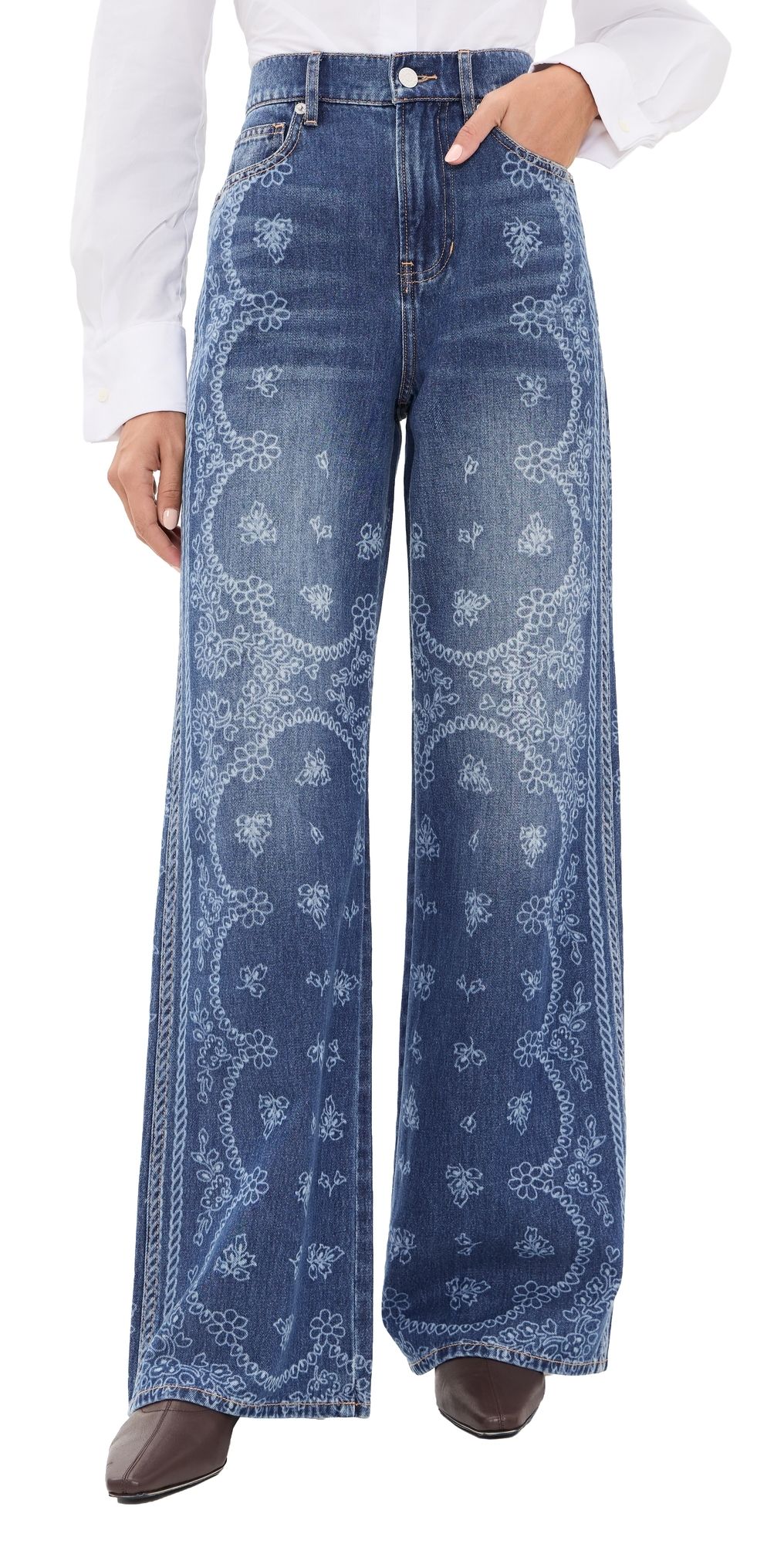 Veronica Beard Jean Taylor Jeans Indigo Bandana 25