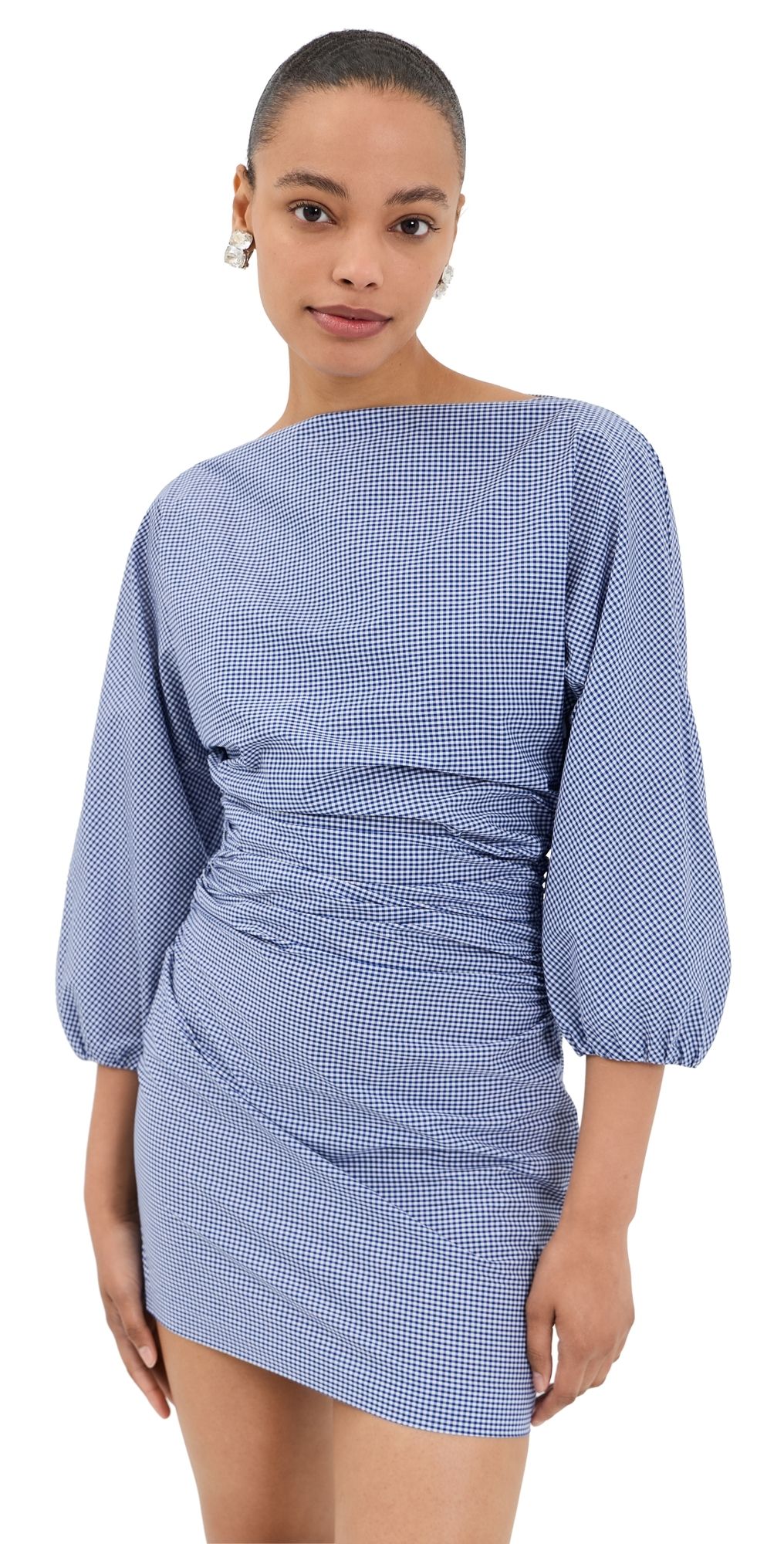 Bernadette Ezra Short Dress Mircovichy/Blue 34