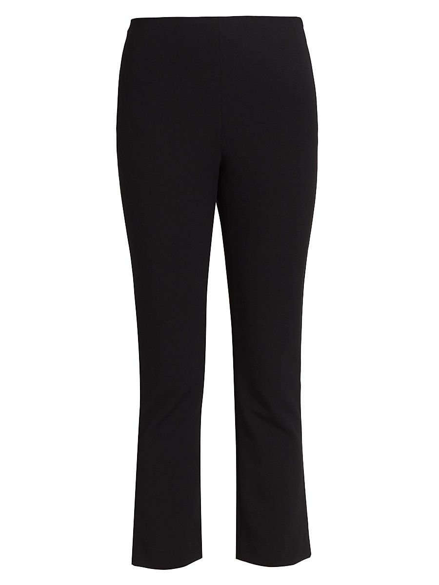 Women's Cotton-Blend Cropped Pants - Black - Size XXS