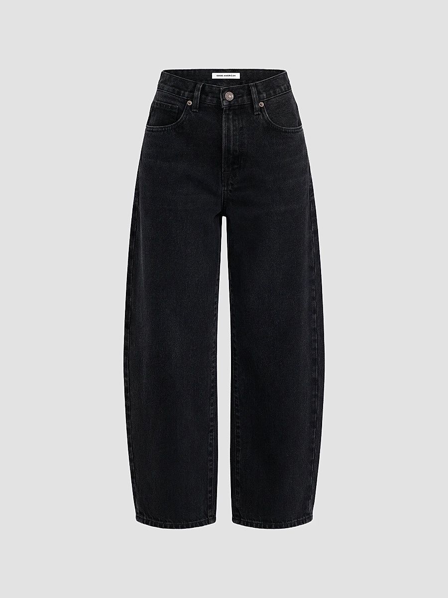 Women's Vintage Barrel-Leg Ankle Jeans - Flat Tyre - Size 8
