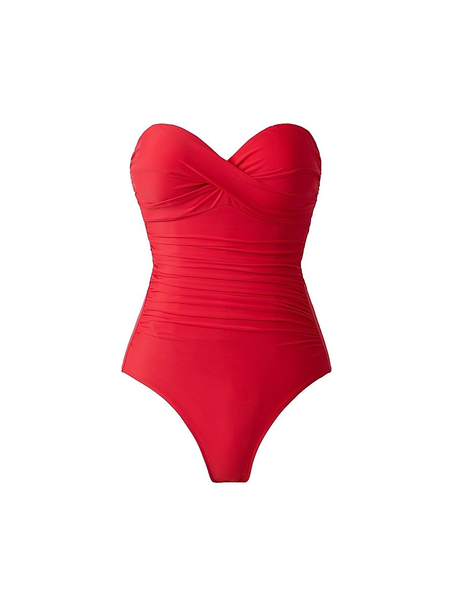 Miraclesuit Swim Women's Rock Solid Madrid One-Piece Swimsuit - Poppy - Size 16