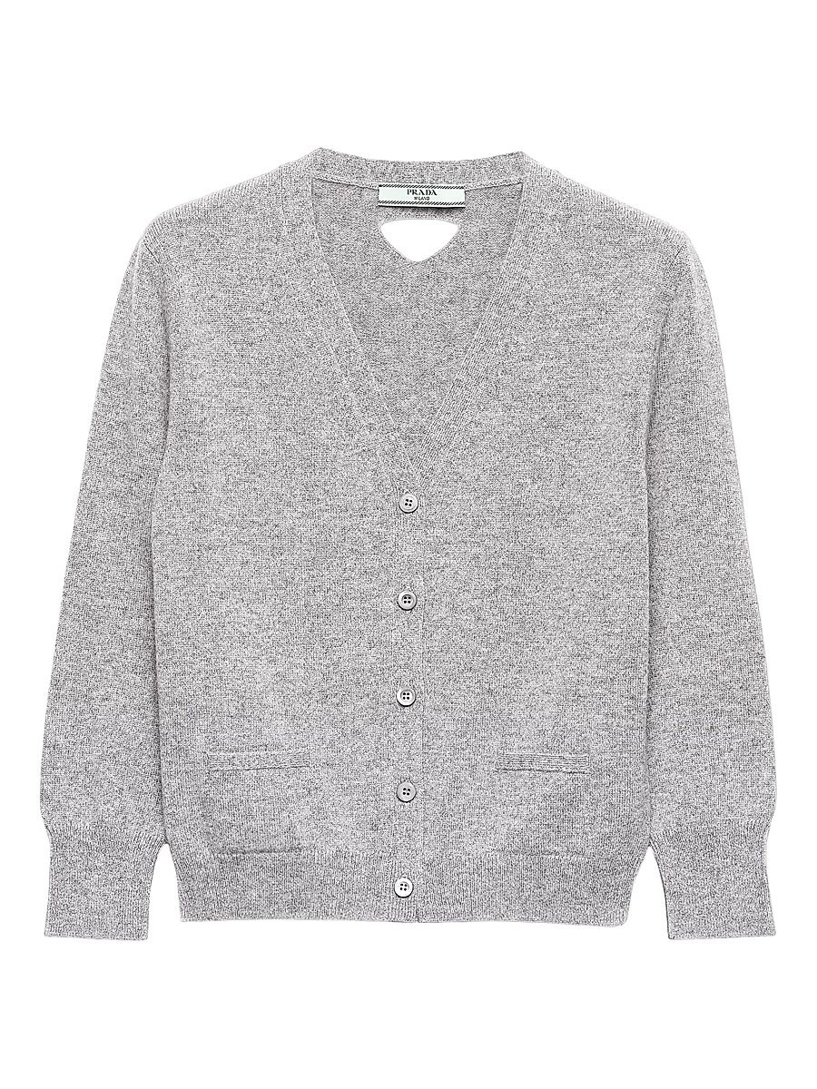 Women's Cashmere Cardigan - Grey - Size 8