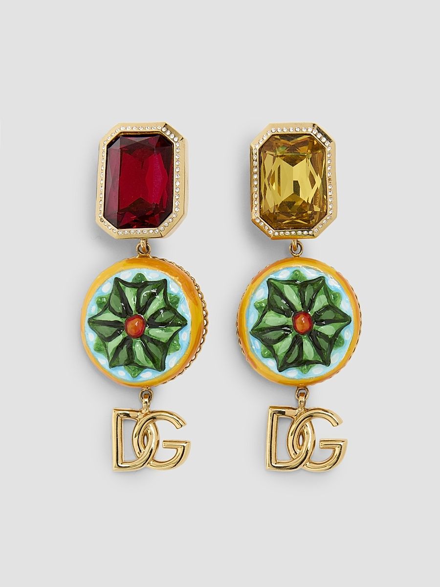 Women's Goldtone, Glass Crystal & Resin Mismatched Clip-On Drop Earrings - Multi Color