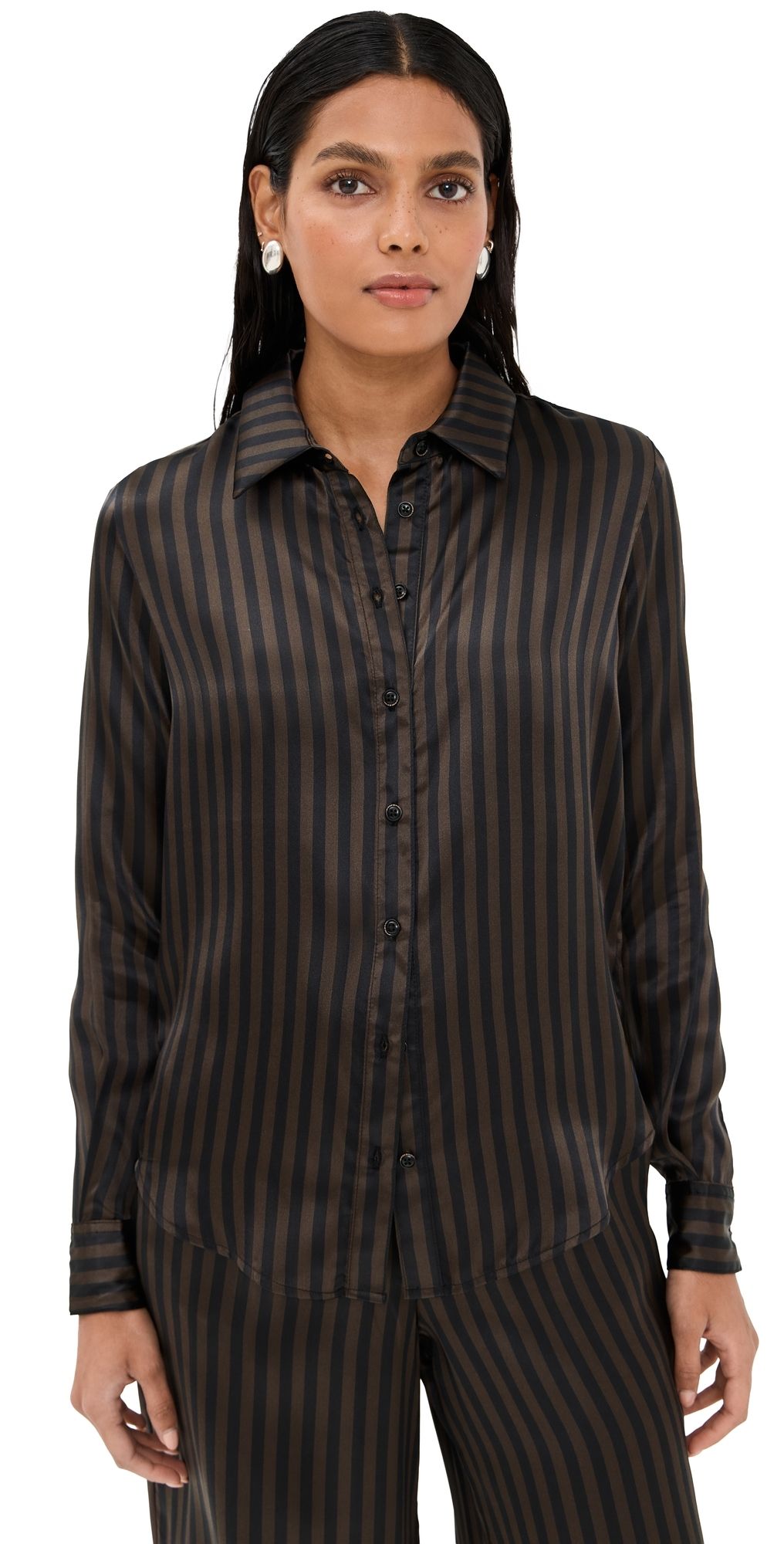 SPRWMN Fonda Button Up Americano Stripe XL