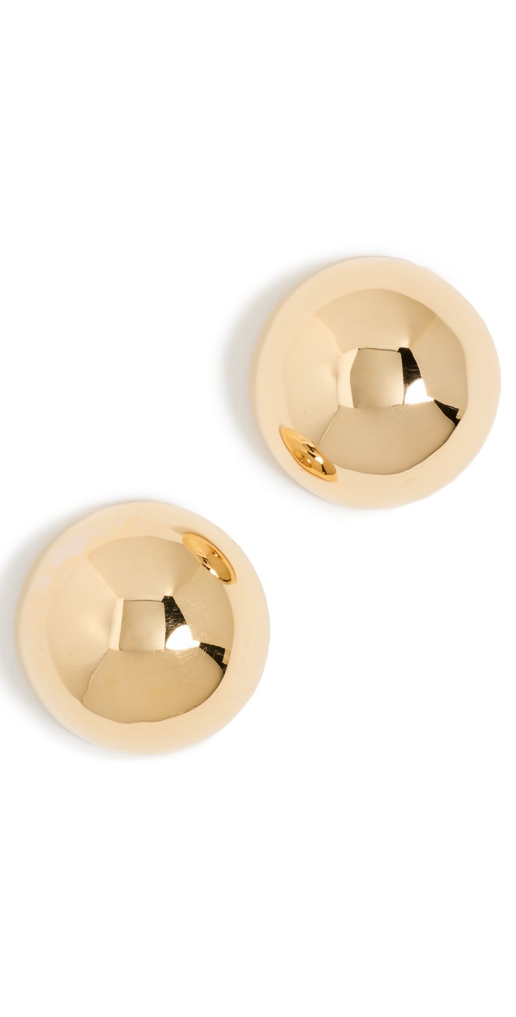 Annika Inez Small Hemisphere Earrings Gold One Size
