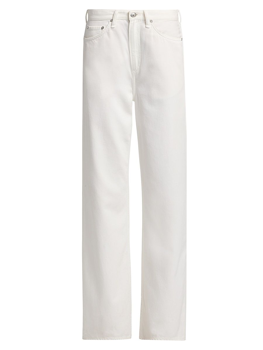 Women's Sofie High-Rise Wide-Leg Jeans - White - Size 23