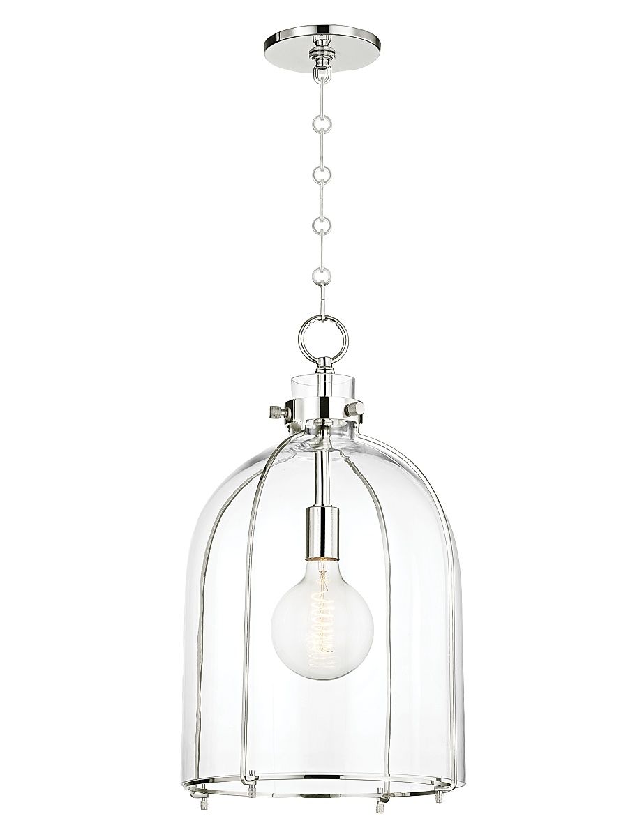 Eldridge Cage Light Pendant - Polished Nickel