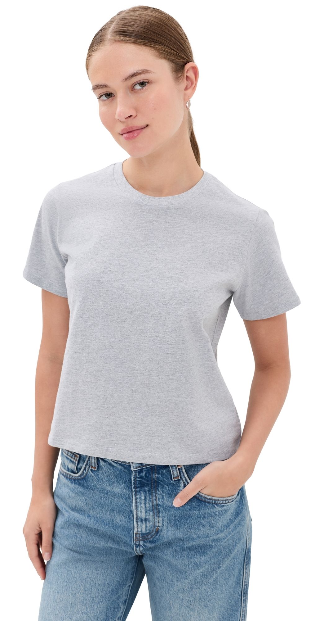 All My Love Hunter Top Light Heather Grey XS