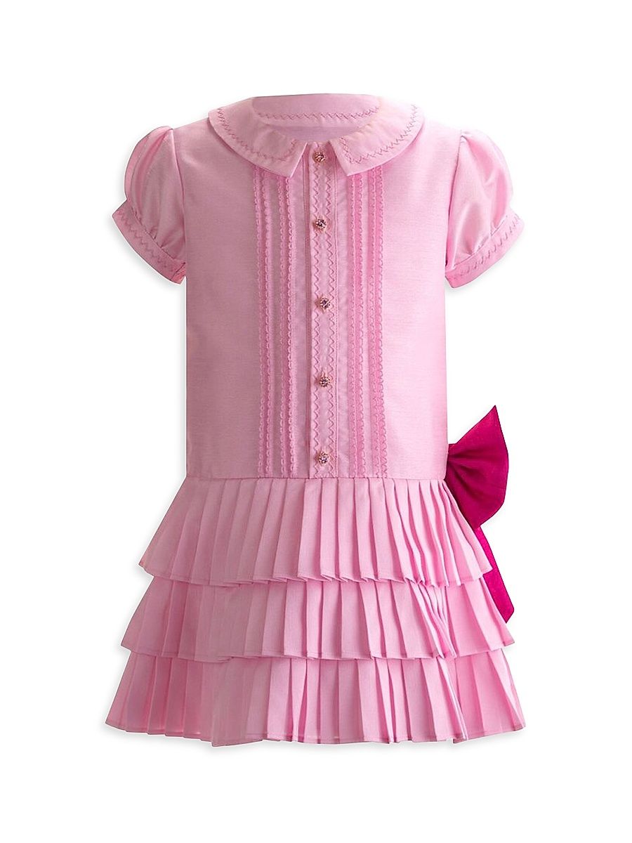 Eloise Little Girl's & Girl's Eloise Puff-Sleeve Drop-Waist Shirtdress - Pink - Size 10