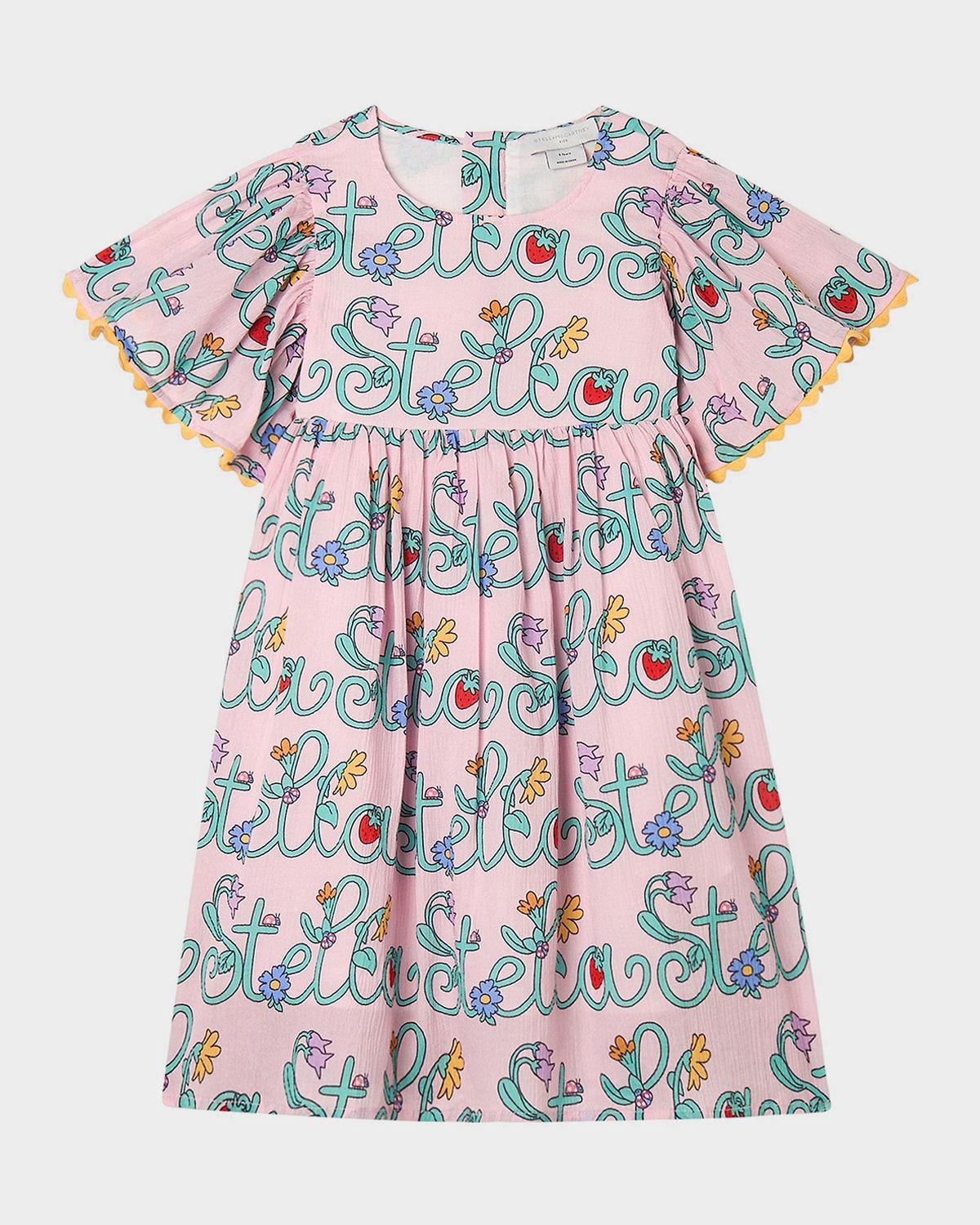 Girl & apos;s Stella Logo-Print Cotton Dress, Size 4-12