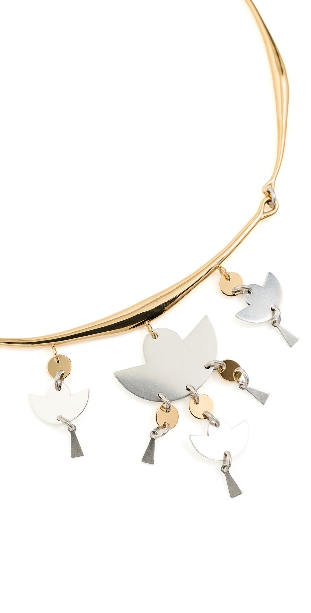 Isabel Marant Choker Necklace Silver/Dore One Size