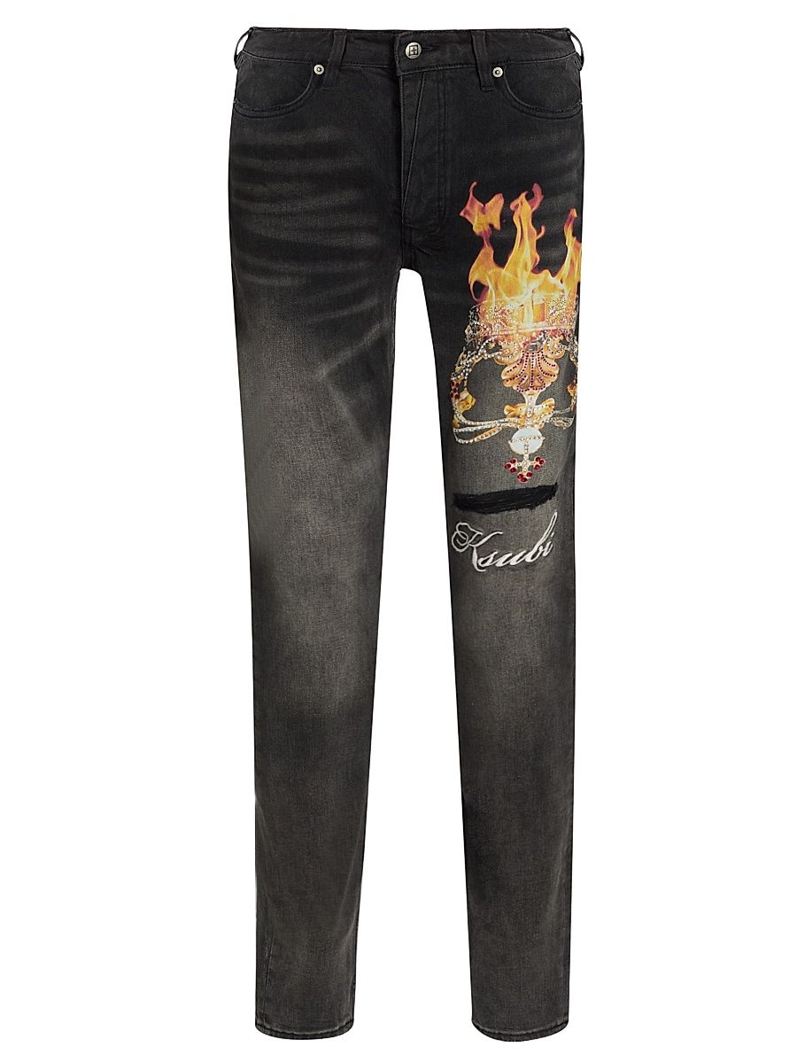 Men's Future Memory Van Winkle Graphic Jeans - Black - Size 40
