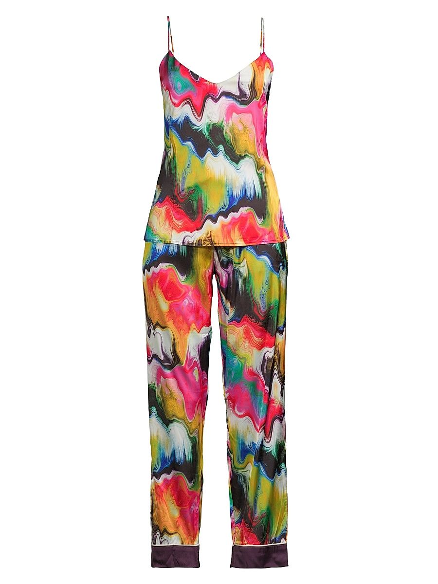 Women's Shanaya Iridiana Printed 2-Piece Pajama Set - Size XS