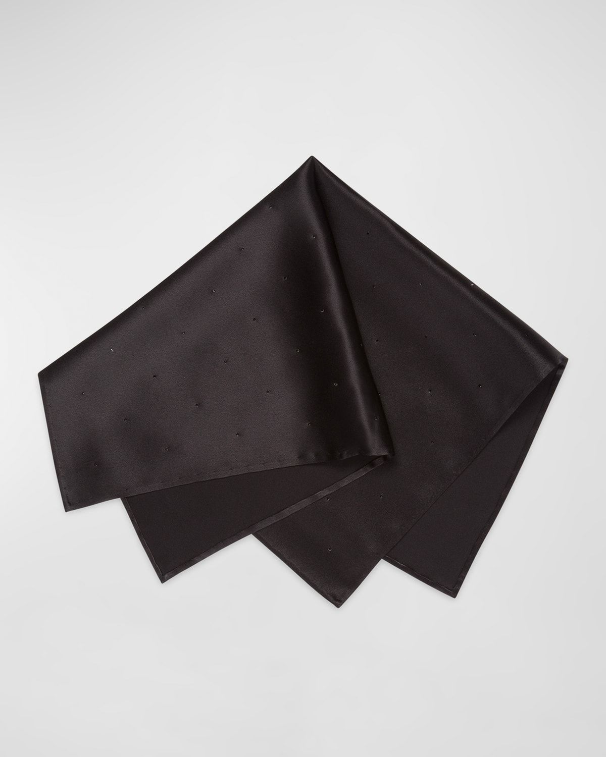Men & apos;s Crystal-Embellished Silk Pocket Square