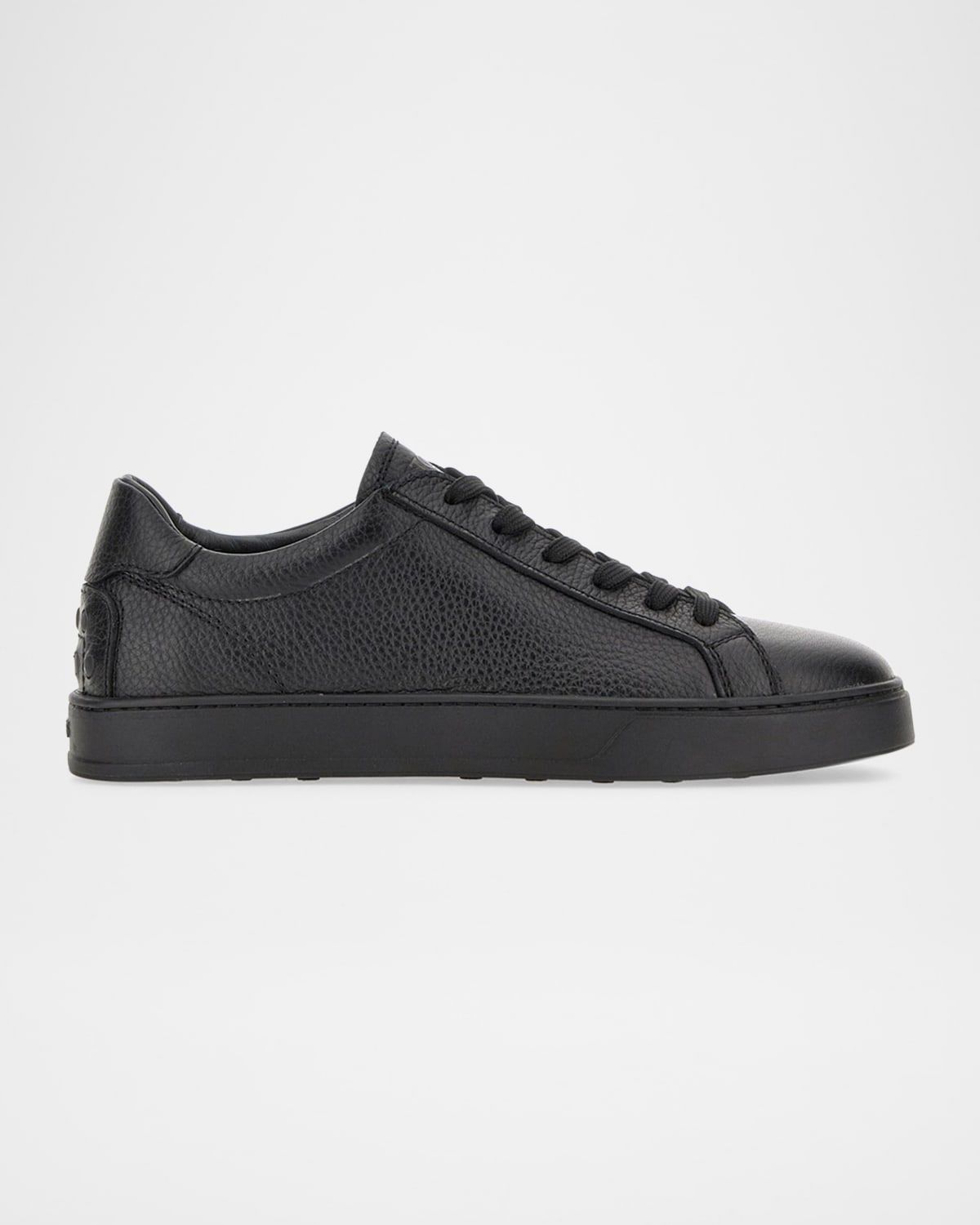 Men & apos;s Grained Calfskin Low-Top Sneakers
