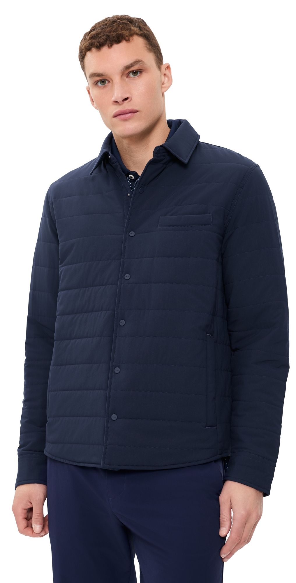 RLX Ralph Lauren Tech Stretch Shirt Jacket Refined Navy M