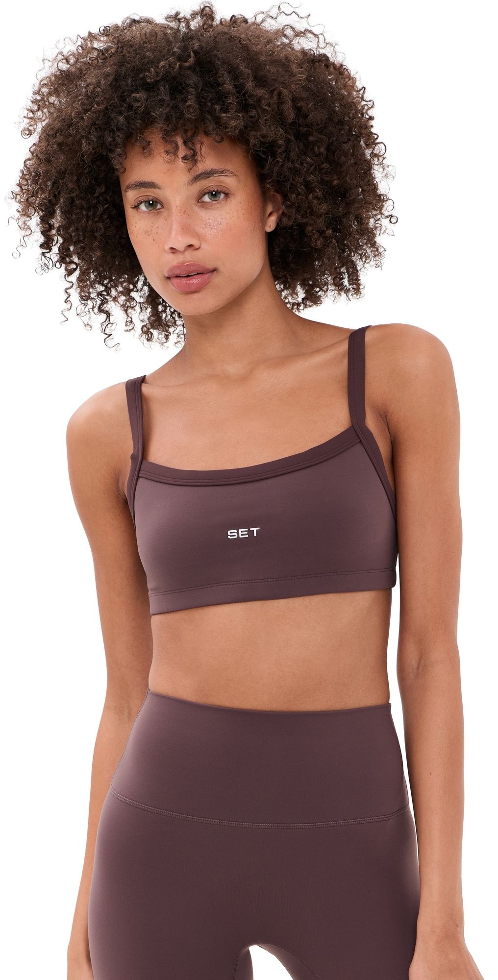 SET Sporty Scoop Bra Cacao L