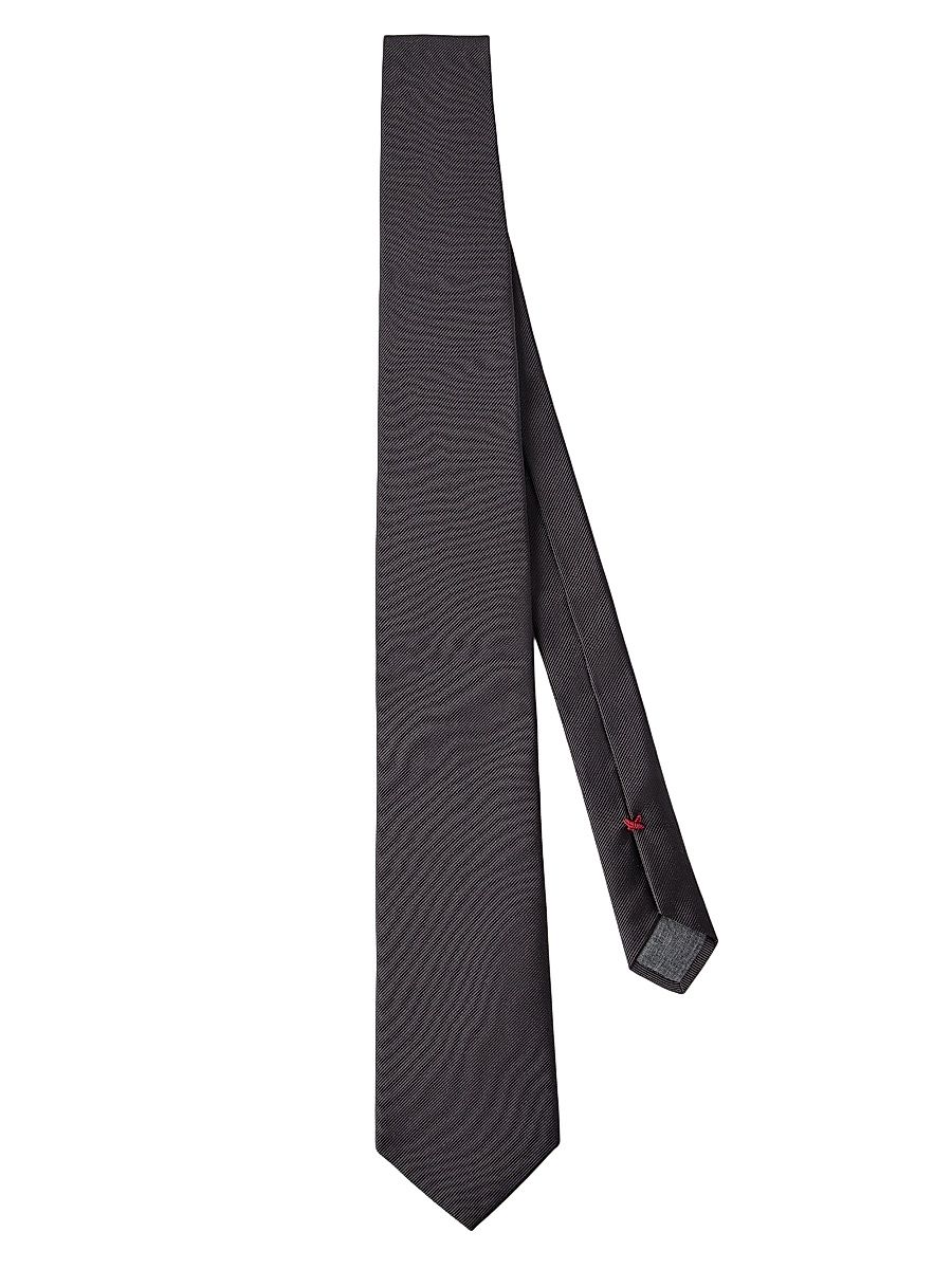 Men's Silk Twill Tie - Anthracite