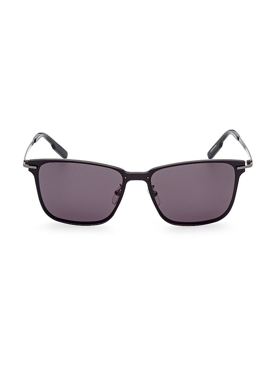 ZEGNA Men's 59MM Metal Sunglasses - Shiny Gunmetal