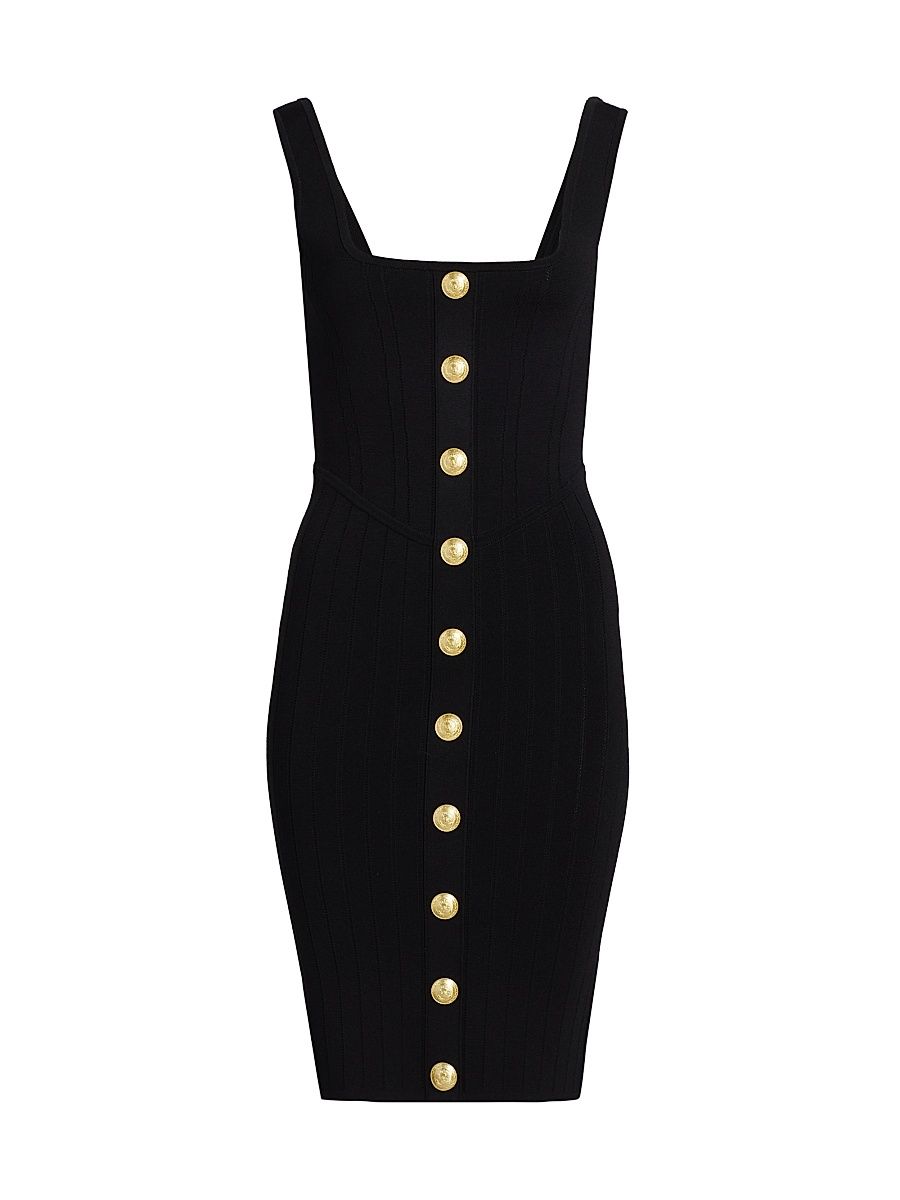 Women's Soleil Knit Dress - Black Gold - Size XL