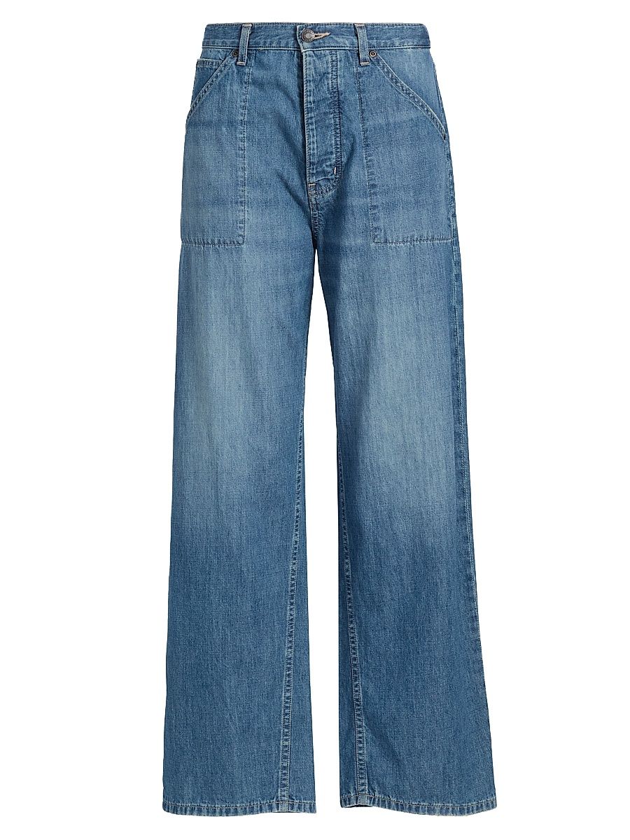 Women's Whitney Wide-Leg Ankle Jeans - Delancey Wash - Size 24
