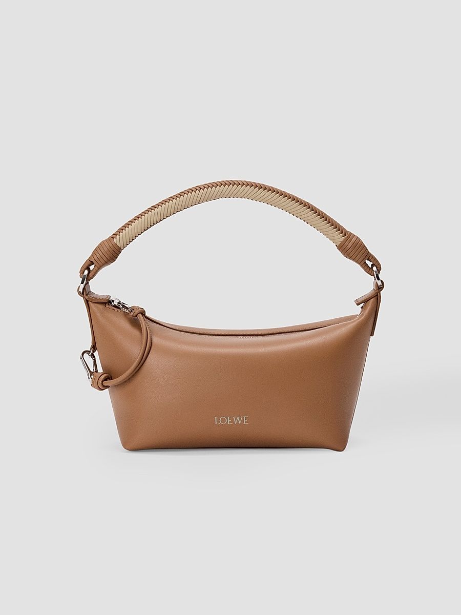 Women's Cala Mini Leather Handle Bag - Mocha Beige