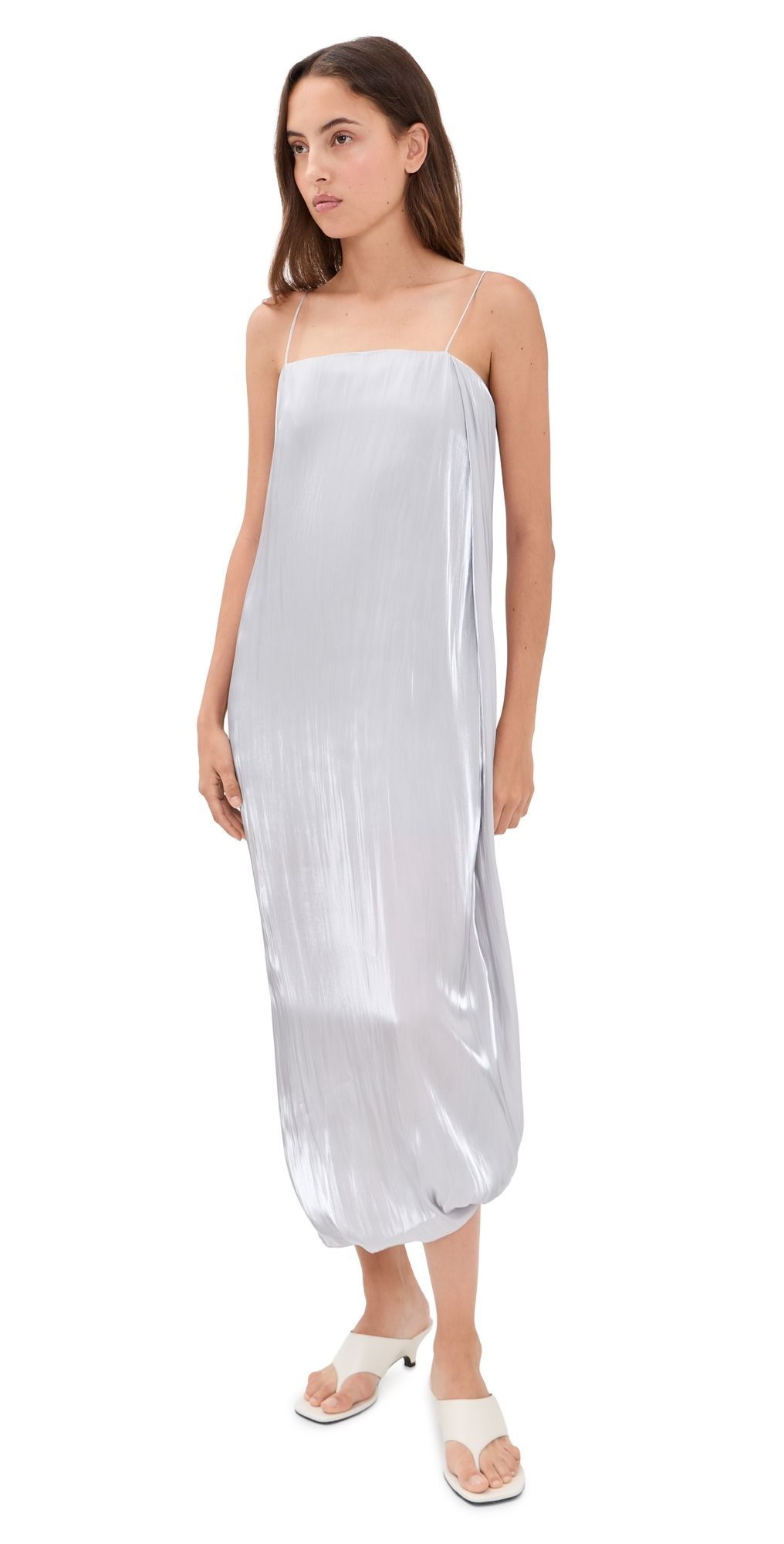 Helmut Lang Fluid Slip Dress Cloud 2