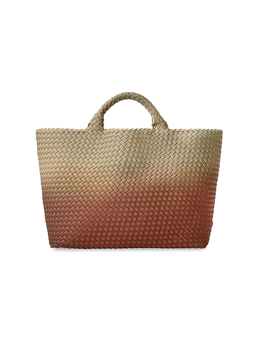 Women's St. Barths Medium Dip Dyed Tote Bag - Java
