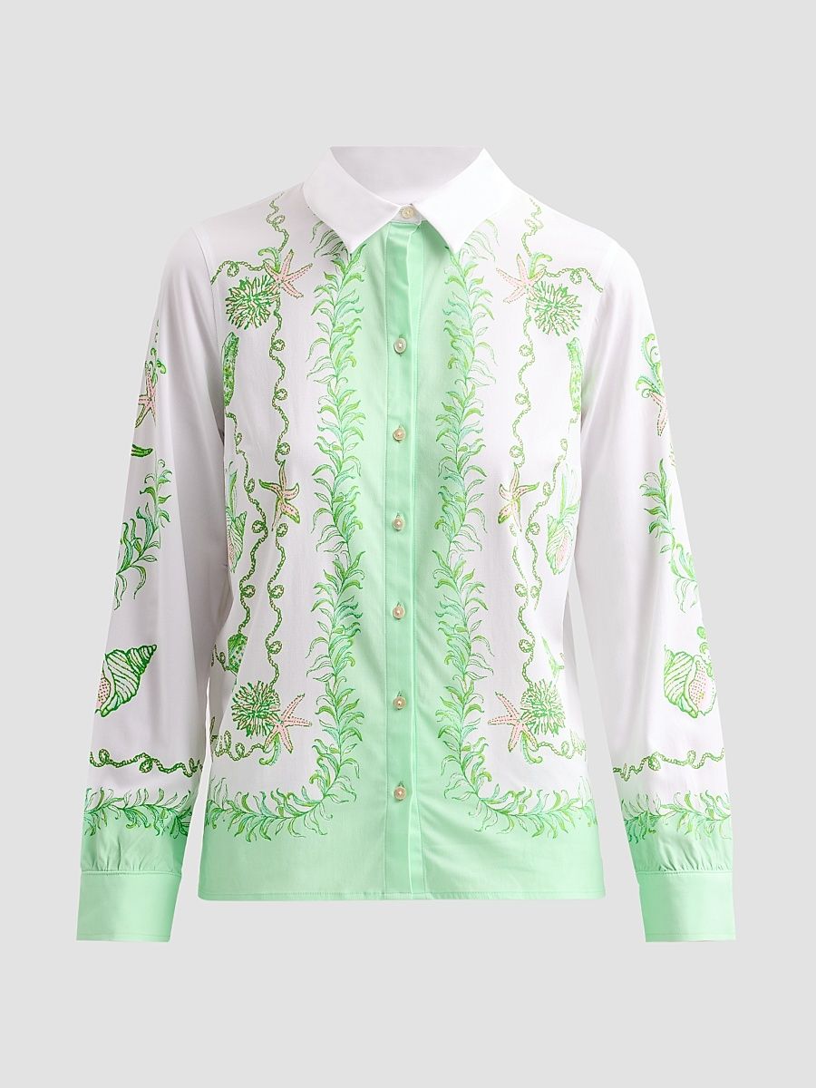 Women's Koko Resort Button-Front Shirt - Resort White - Size XL