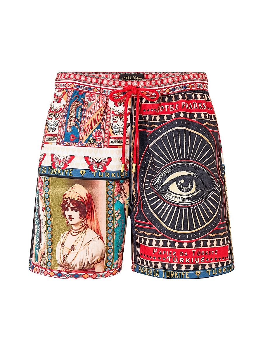 Men's Graphic Mid-Length Boardshorts - High Class Hookah - Size XXL