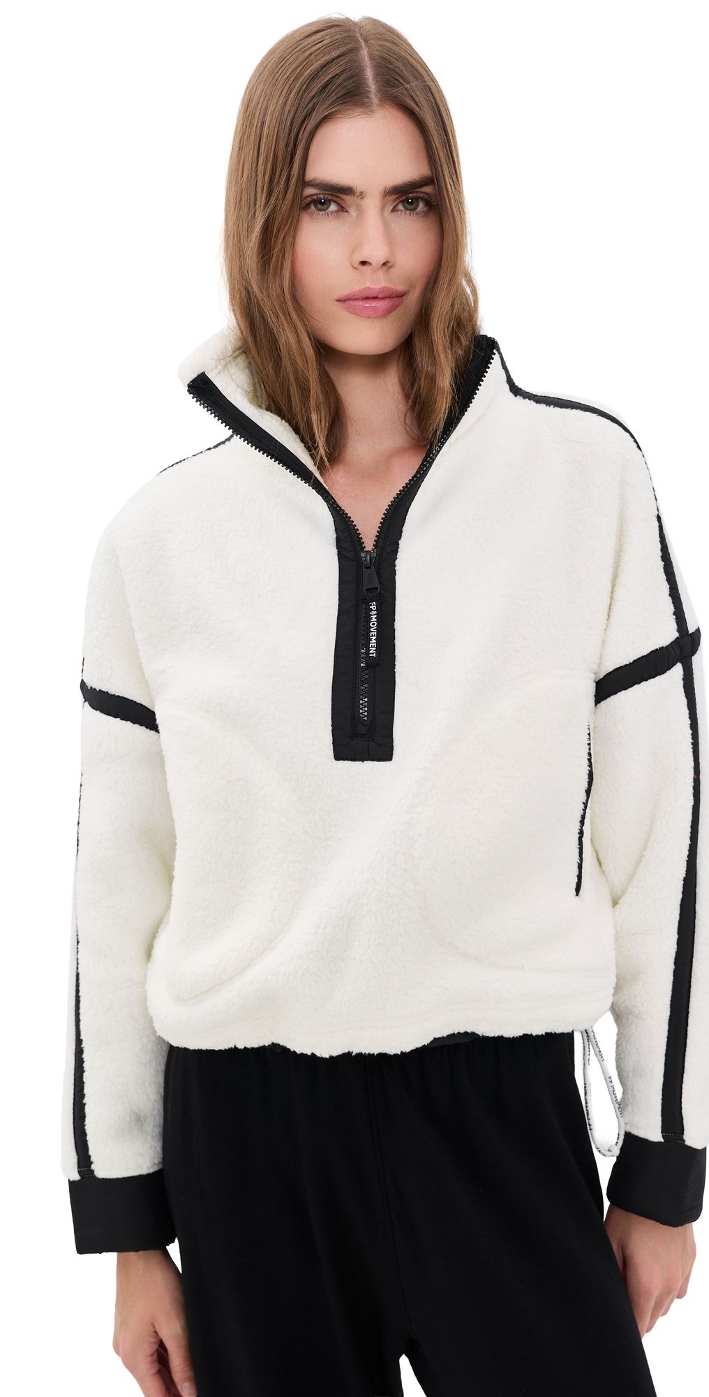 FP Movement Mountain High Half-Zip Fleece White Combo XL