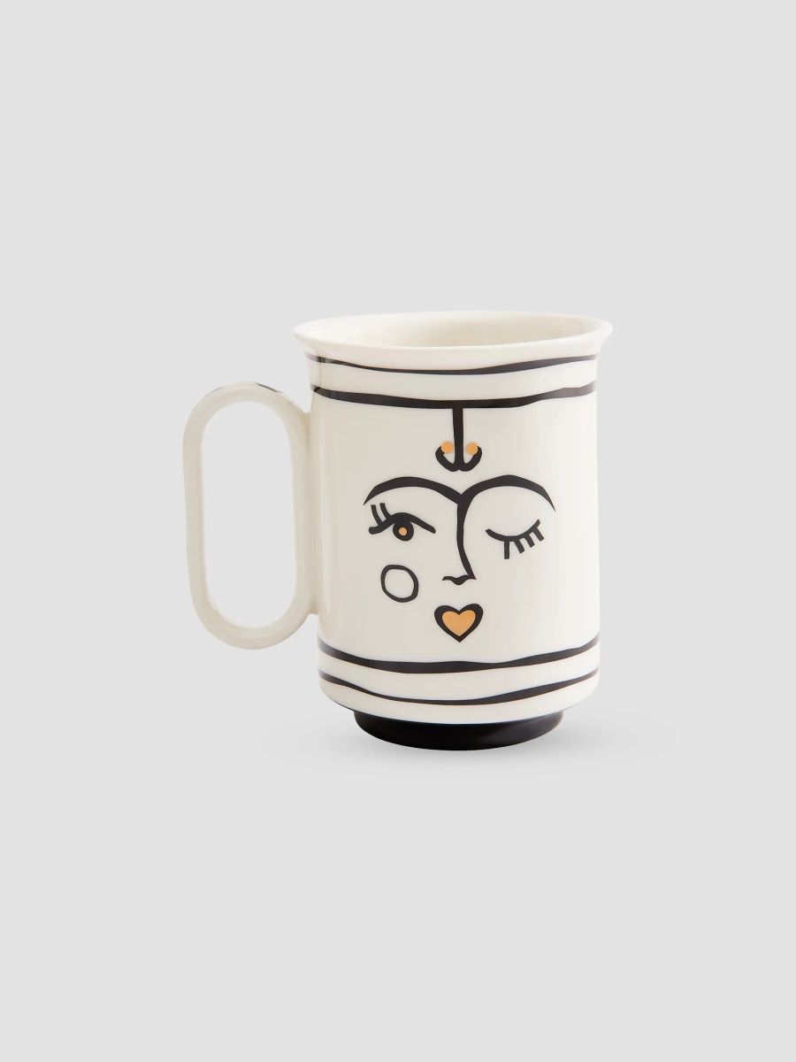 Jonathan Adler Marseilles Mug - Black White