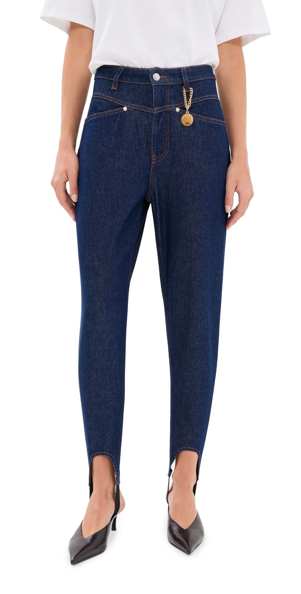 Stella McCartney Stirrup Slim Jeans Denim Classic Wash 28