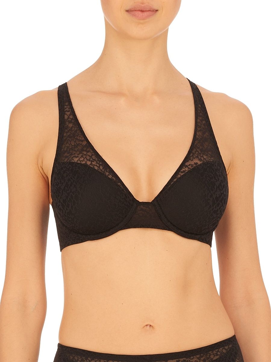 Women's Pretty Smooth Lace T-Shirt Bra - Black - Size 40D