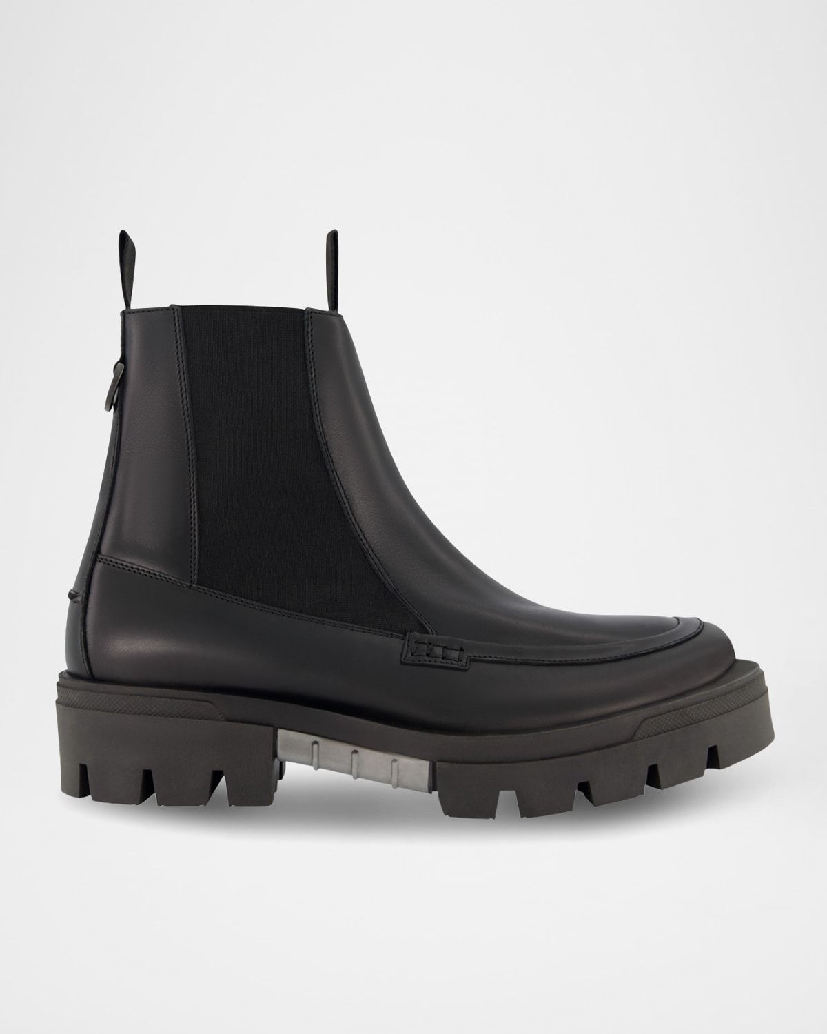 Men & apos;s Leather Apron Toe Chelsea Boots