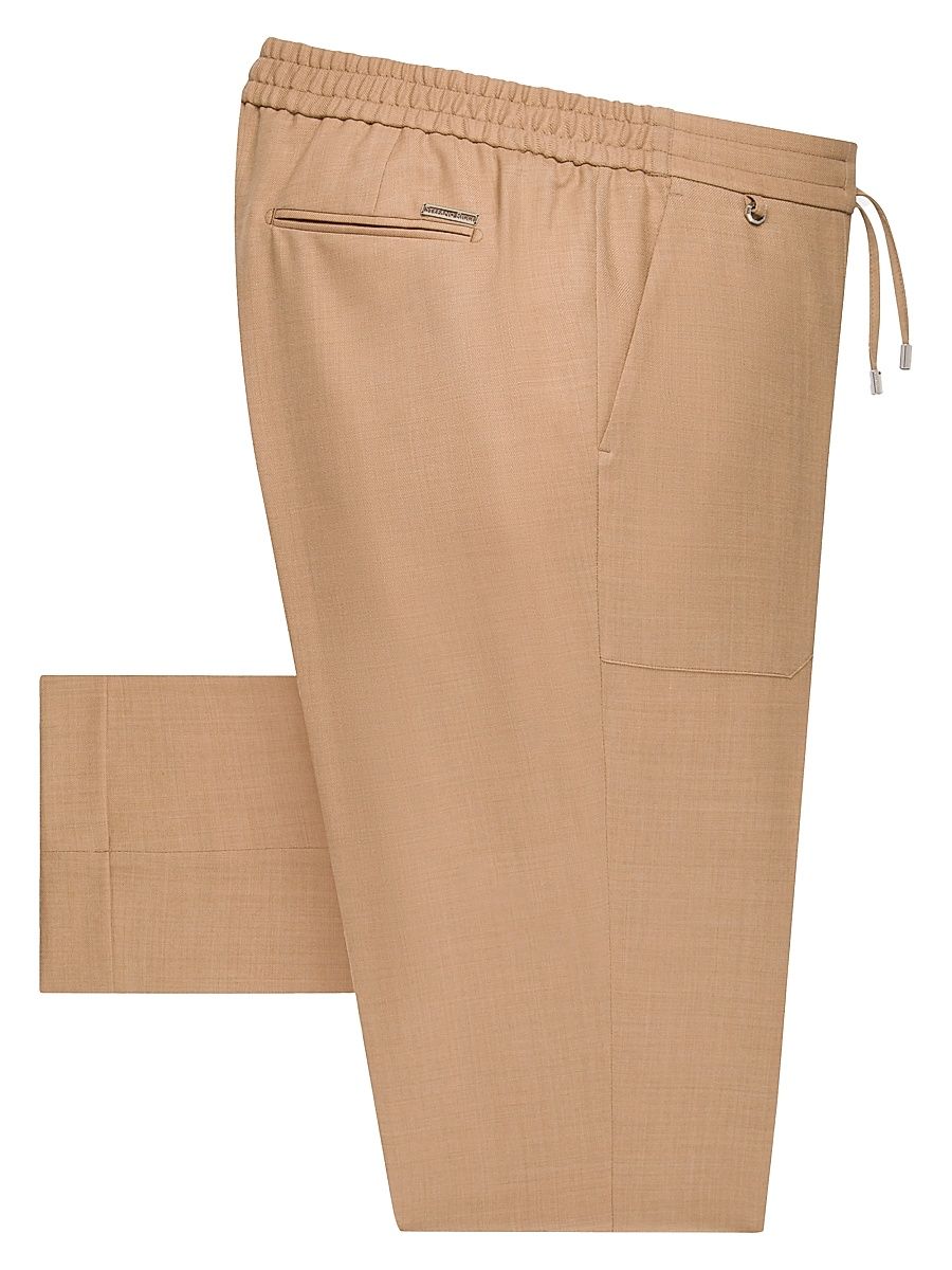 Men's Modern Tailored Sport Trousers - Beige - Size 42