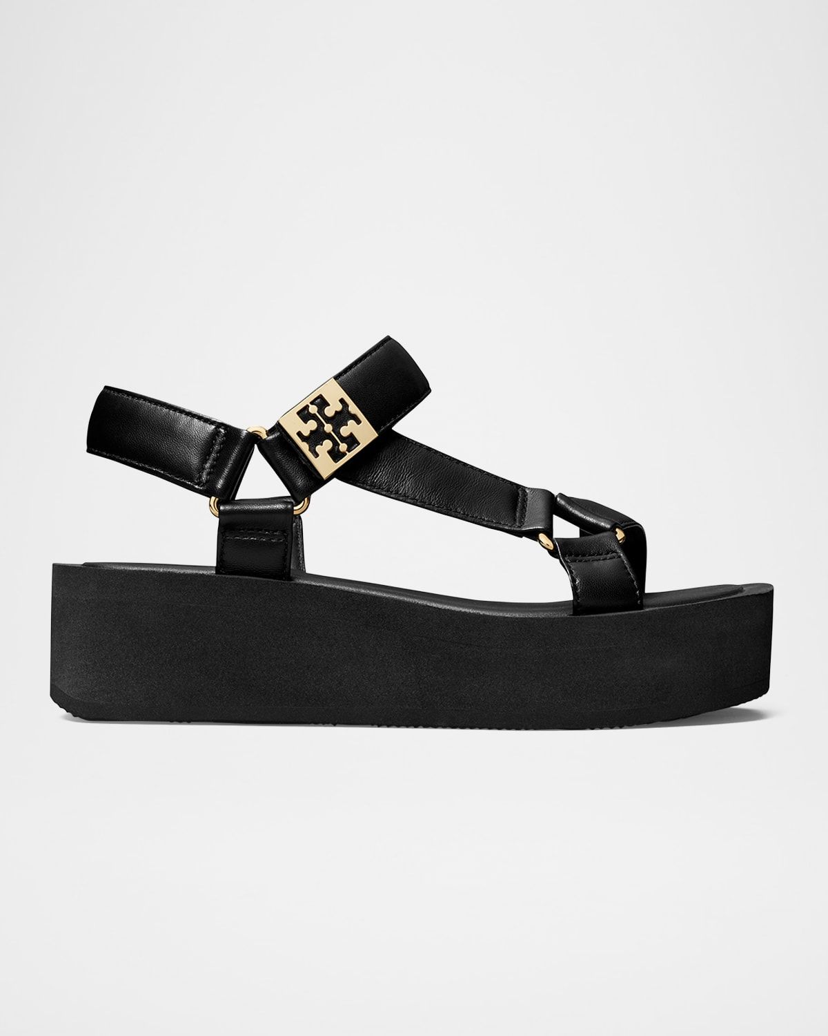 Mellow Leather Grip Platform Sandals