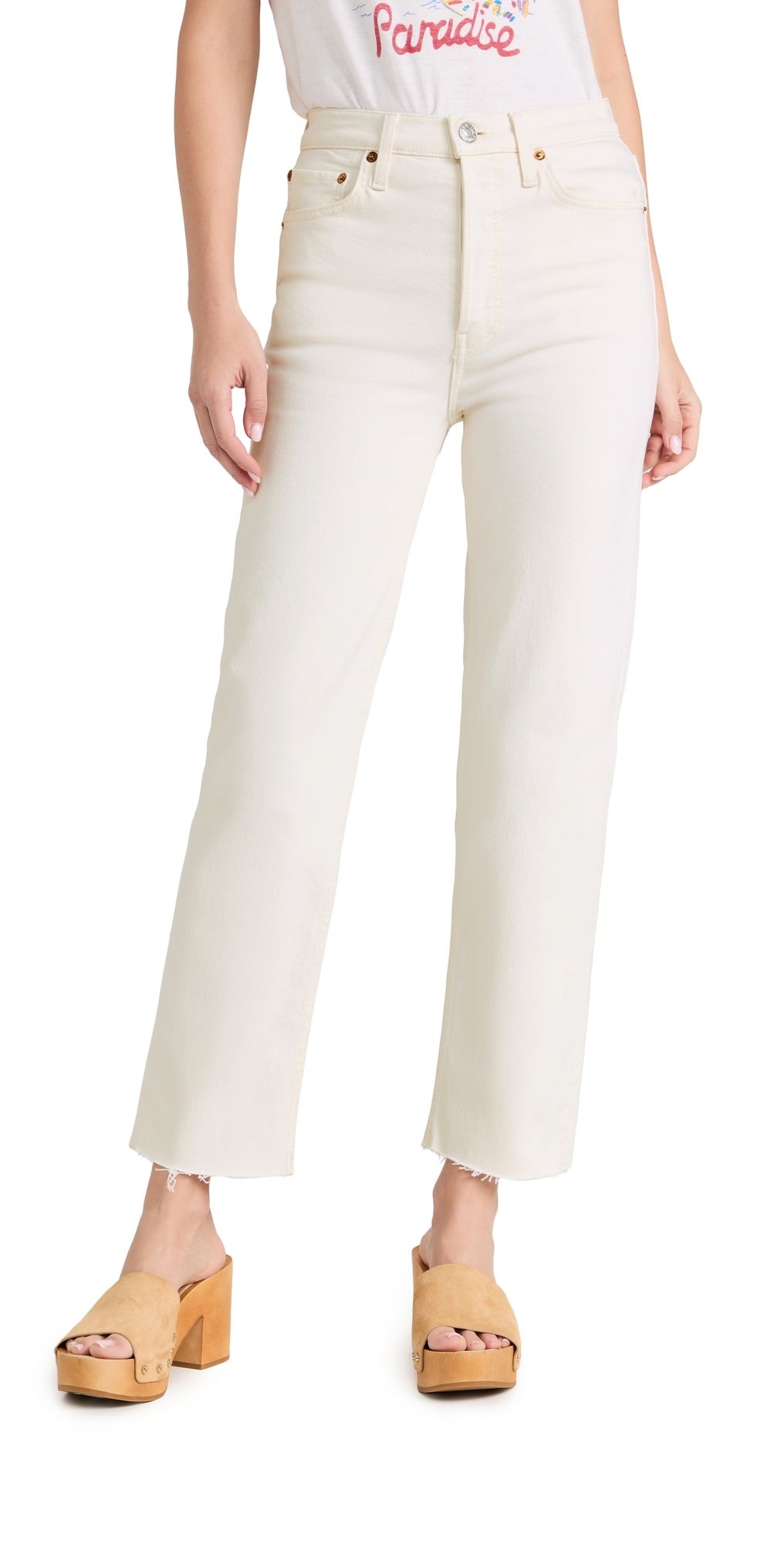 RE/DONE 70s Stove Pipe Vintage White 26