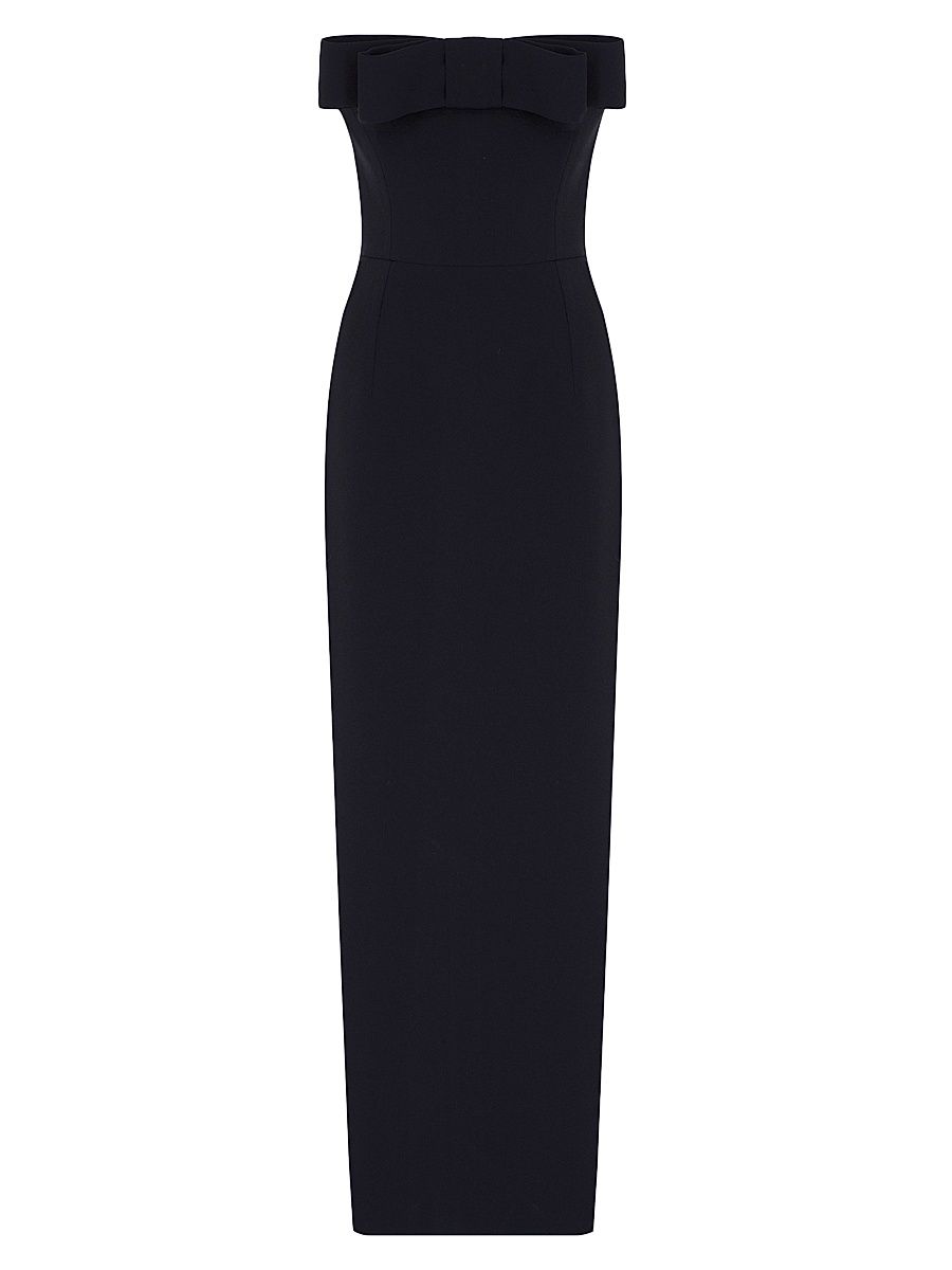 Women's Sisu Bow-Detailed Strapless Midi-Dress - Chez Castel - Size 8
