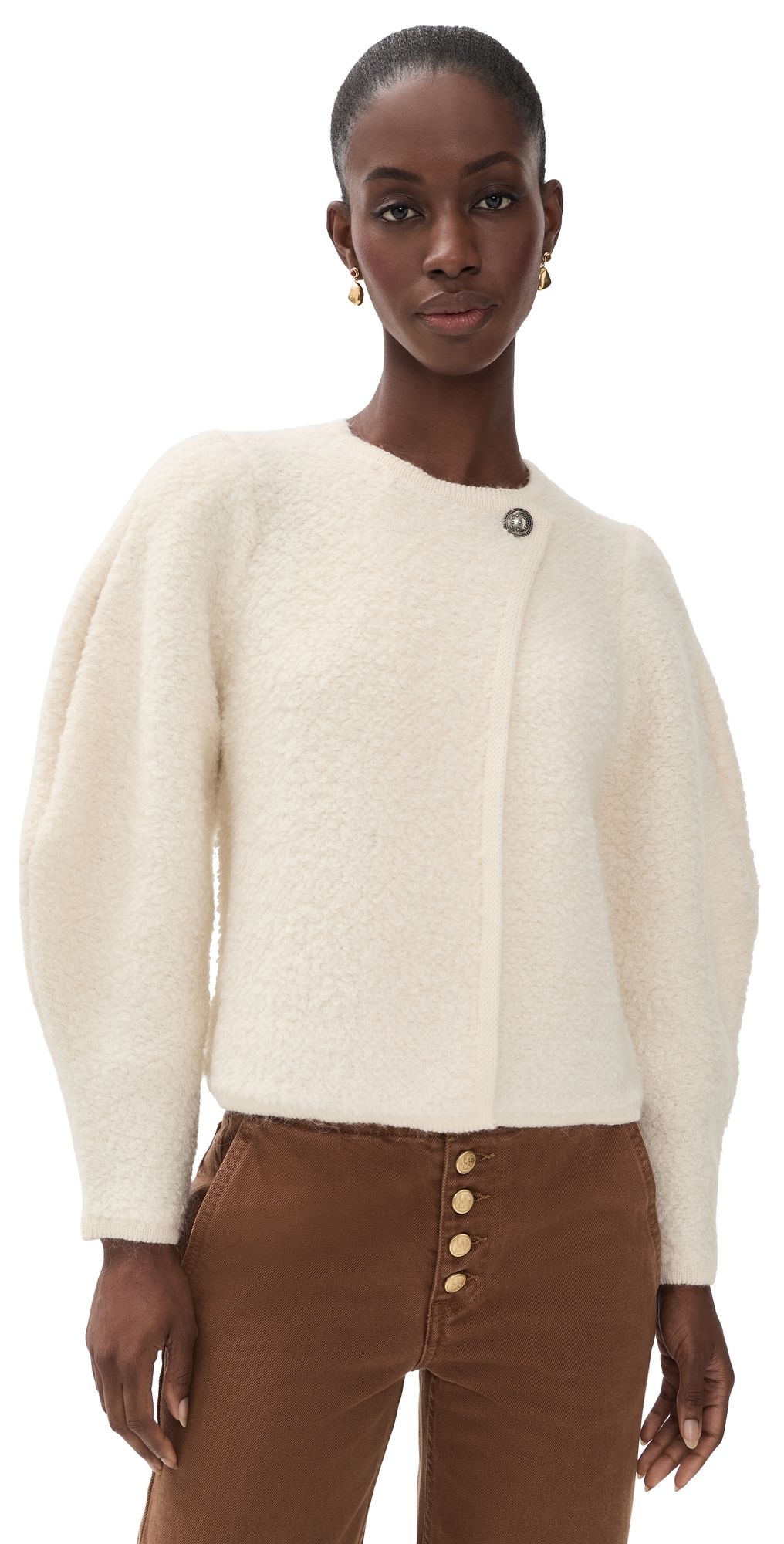 ba & sh Fida Cardigan Ecru 1