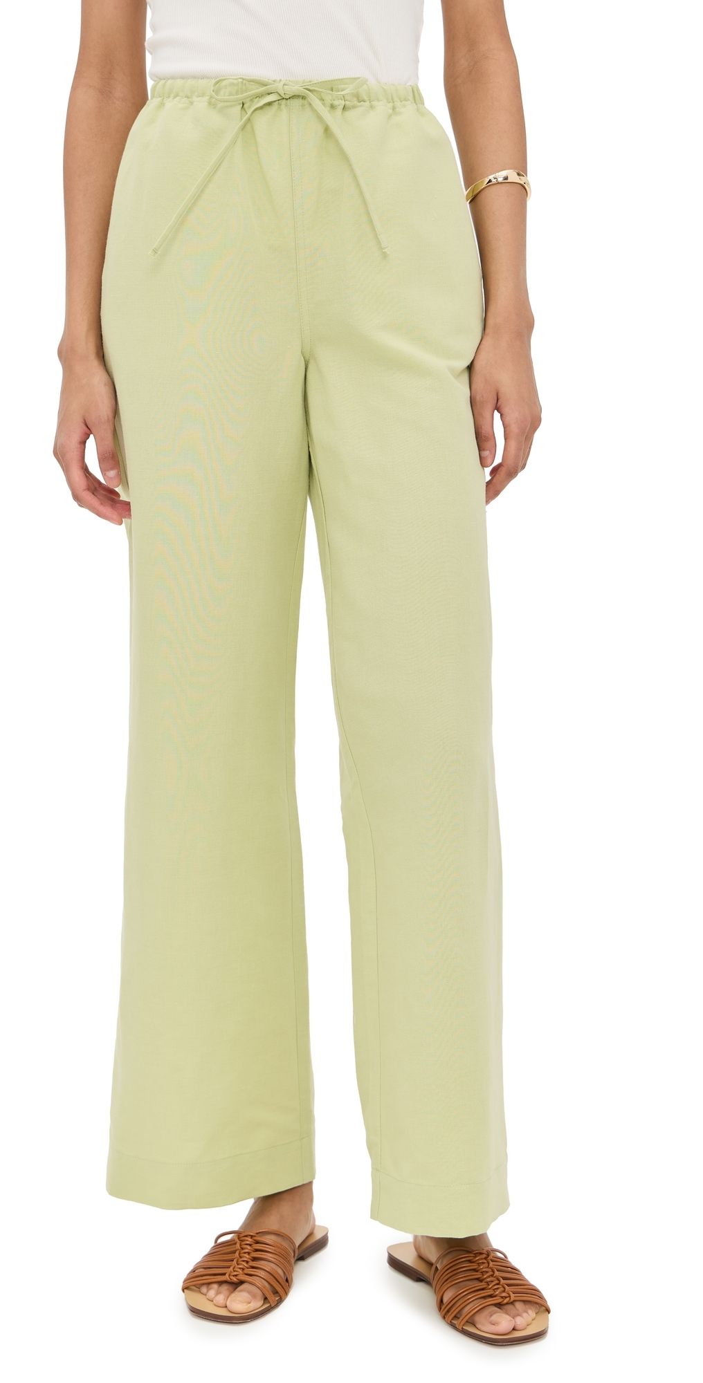 ALIGNE Alara Linen Trousers Pistachio 6