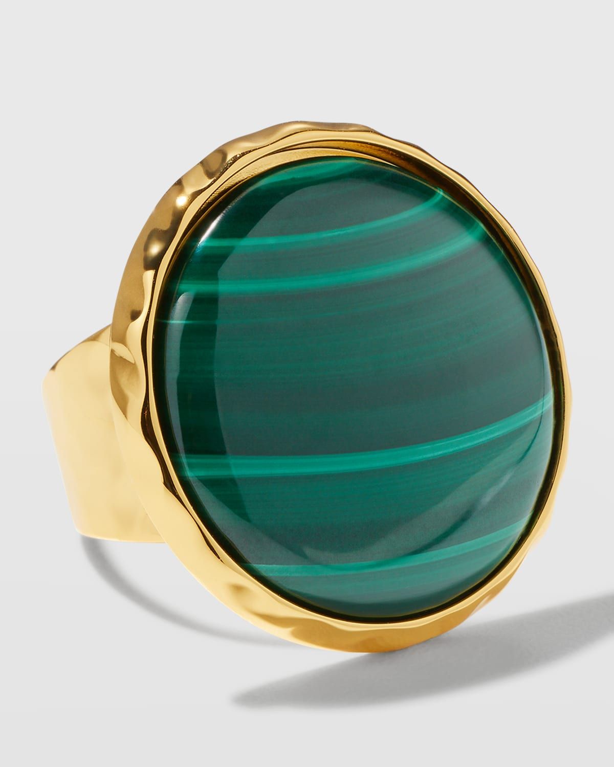 Malachite Adjustable Ring