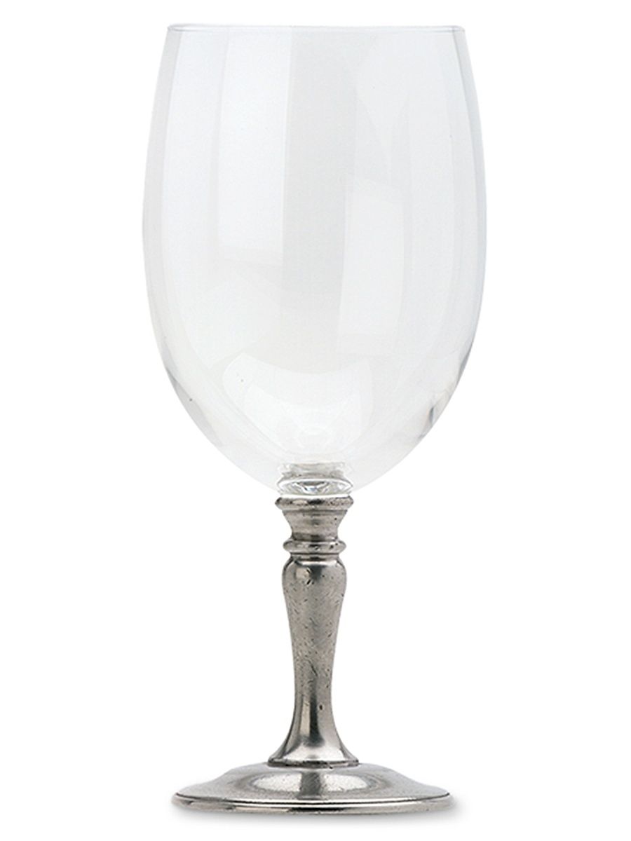 Crystal & Pewter Water Glass