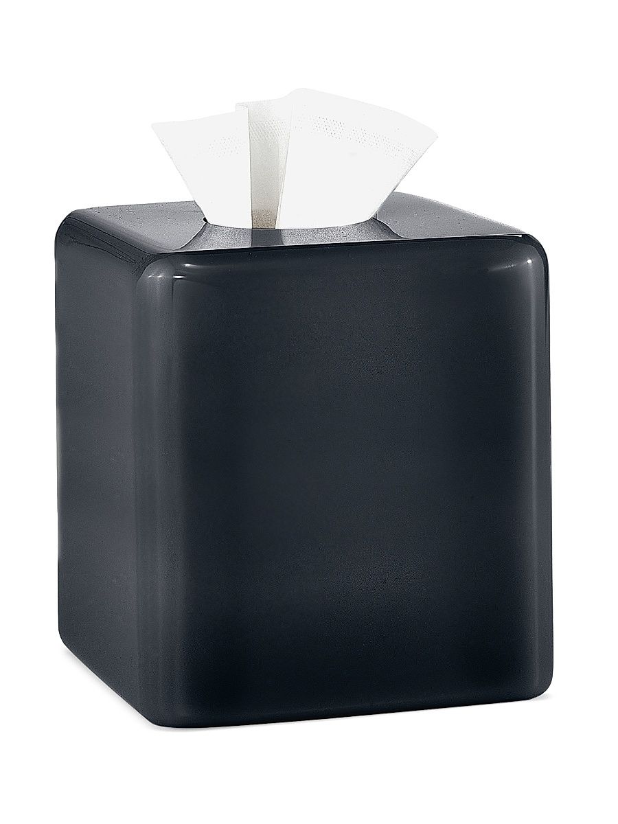 Dome Black Gloss Tissue Cover - Black
