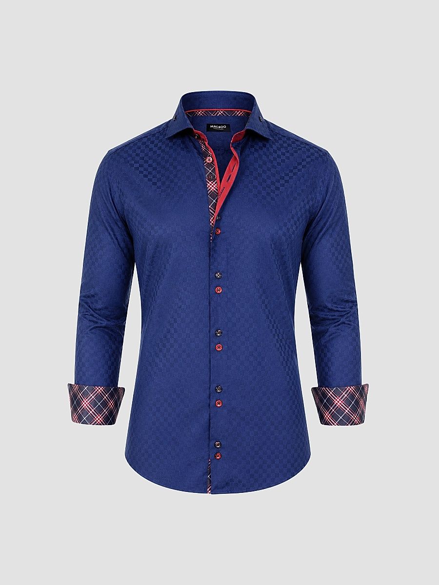 Men's Perm Mini Pan Shirt - Blue - Size XXXL