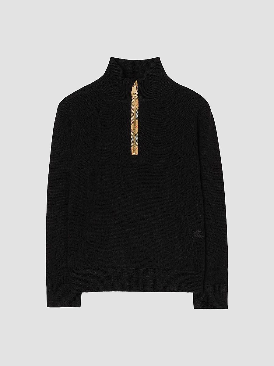 Little Boy's & Boy's Conory Wool Sweater - Black - Size 8